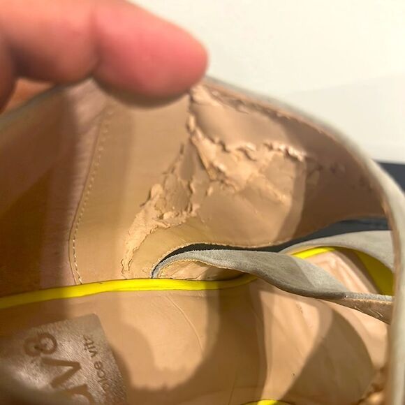 DV 8 Dolce Vita Gray Platform Leather Sandals Sz 9.5 - Picture 6 of 9